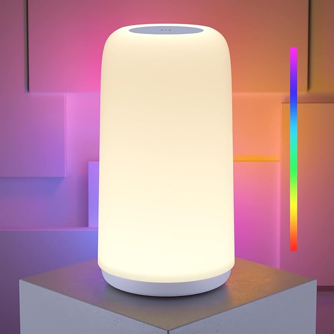 Touch Bedside Table LED Lamp with RGB & 3 Brightness Levels