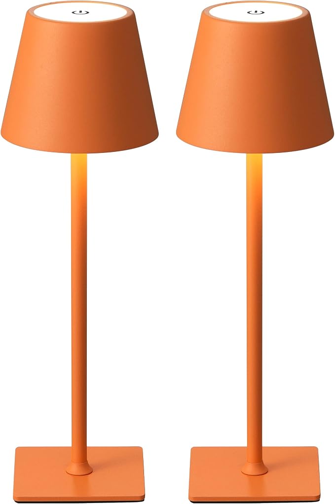 2 Pack Cordless Rechargeable Table Lamps with 5000mAh Battery