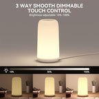 Touch Bedside Table LED Lamp with RGB & 3 Brightness Levels