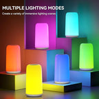 Touch Bedside Table LED Lamp with RGB & 3 Brightness Levels