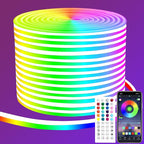 RGB LED Neon Strip Lights with App & Remote Control