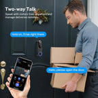 1080p Wi-Fi Video Doorbell with AI Detection & Night Vision