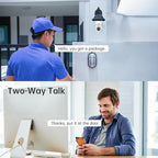 2K Light Bulb Security Camera with Dual-Band WiFi & Night Vision