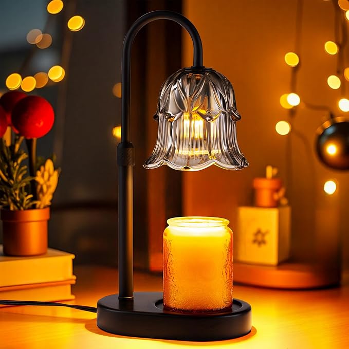 Candle Warmer Lamp with 4-Level Dimming & Timer
