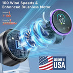 Portable Desk Fan with 100 Speeds, Turbo Airflow & 360° Tilt
