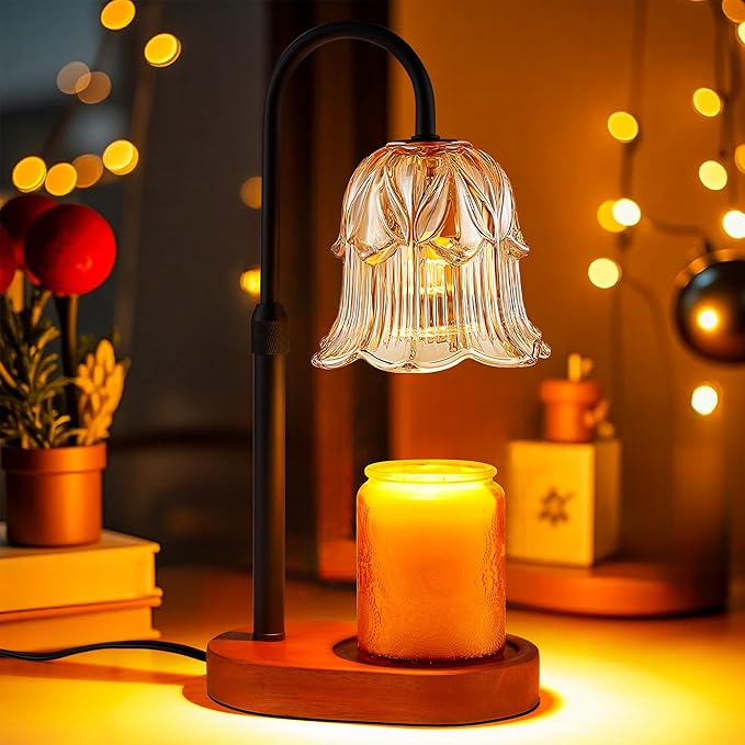 Candle Warmer Lamp with 4-Level Dimming & Timer