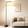 65" Modern Tall Floor Lamp with 9W 3-Color LED Bulb